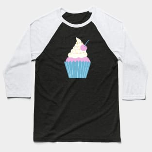 Cute Cupcake with a Cherry Baseball T-Shirt